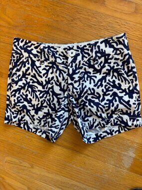 Lilly Pulitzer Callahan Shorts in Treasure Navy Coral Size OO